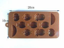 Food Silicone Mold Fruit Shaped Silicone Chocolate Mold Cake Baking Tools N2