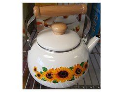 Home N Kitchenware Collection (2.3 Liter) Ceramic TeaKettle Teapot, Sunflower design