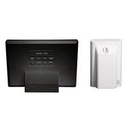 HITO Humidity/Indoor Outdoor Temperature Clock w/ Max and Min and Remote Probe (White) N6