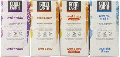 Good Earth Black Tea Variety Pack, 4 Boxes, each with 18 bags N6