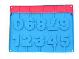 4pcs Silicone digital Shape Non Stick DIY Cake Bread Mold Chocolate Jelly Candy Cookie Baking Mould 10-cavity... N4