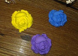 Design 260 3pcs Flower Shape Silicone 3D Fondant Cake Mold ,Cake Decoration Tool,Silicone Soap Mold