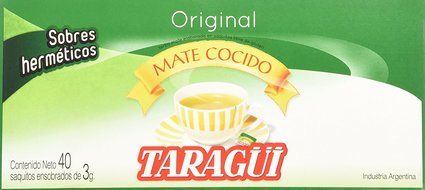 Taragui Yerba Mate - 40 Tea Bags - Yerba Mate En Saquitos N3