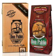 2LB Cafe Don Pablo Gourmet Coffee Signature Blend - Medium-Dark Roast Coffee - Whole Bean Coffee - 2 Pound ( 2... N32