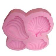 Click Down Silicone Mould Cake Decoration Tool Fondant Mold 4 Scallop Shape Design N2