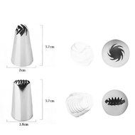 Generic 8 Pieces 304 Stainless Steel Nozzles Tips and Pastry Bag Set,Cake Decorating Tool Kit,6 Decorating Tips... N4