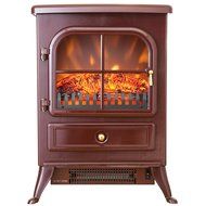 FIREBIRD 15" Red Color Freestanding 5200BTU 1500W Adjustable 2 Setting Tempered Glass Electric Fireplace Heater... N2