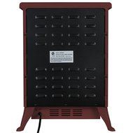 FIREBIRD 15" Red Color Freestanding 5200BTU 1500W Adjustable 2 Setting Tempered Glass Electric Fireplace Heater... N4