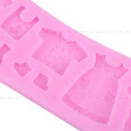 Yosoo Letter Flag Bunting Silicone Fondant Mold Cake Decorating Chocolate Mould Baking N29