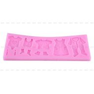 Yosoo Letter Flag Bunting Silicone Fondant Mold Cake Decorating Chocolate Mould Baking N34