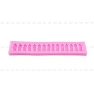 Yosoo Letter Flag Bunting Silicone Fondant Mold Cake Decorating Chocolate Mould Baking N39