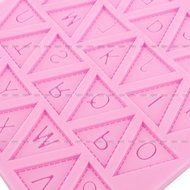 Yosoo Letter Flag Bunting Silicone Fondant Mold Cake Decorating Chocolate Mould Baking N44