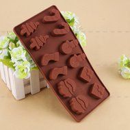 Yosoo Letter Flag Bunting Silicone Fondant Mold Cake Decorating Chocolate Mould Baking N83