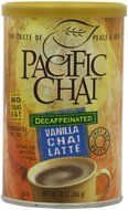 Pacific Chai Decaffeinated, Spice Chai Latte Mix, 10-Ounce Canisters (Pack of 6) N7