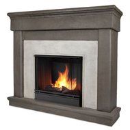 Cascade Dune Stone Gel Fuel Firebox &amp; Mantel