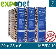 GeneralAire # 4501 ReservePro 20x25x5 furnace filter, Actual Size:19 5/8&quot; x 24 3/16&quot; x 4 15/16&quot; - Case of 3 Filters