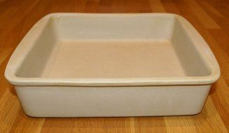 The Pampered Chef 9" Square Baker Stoneware Pan N2