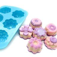"B0139 Christmas Silicone 6 Flowers Cake Mould Cake Cup Mould" shopping N2