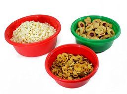 Click 6 Piece Nesting Mixing Bowl Set Christmas Colors (6 Piece, Red &amp; Green) N6