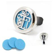 Car Air Freshener Add Essential Oils to Our Aromatherapy Diffuser 316L Stainless Steel Gift Locket With Vent Clip N2