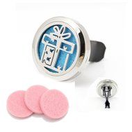 Car Air Freshener Add Essential Oils to Our Aromatherapy Diffuser 316L Stainless Steel Gift Locket With Vent Clip N3
