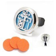 Car Air Freshener Add Essential Oils to Our Aromatherapy Diffuser 316L Stainless Steel Gift Locket With Vent Clip N5