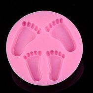 Lariy Food Grade Silicone Foot Shape Chocolate Candy Fondant Candle Bake Mold