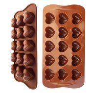 PNBB Candy Making Molds Set of 2 Flowers Hearts Shapes N4