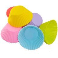 Buytra 10 Pack Reusable Silicone Cupcake Liners Muffin Cups Baking Cups BPA Free Food Grade,Heart Shape N3