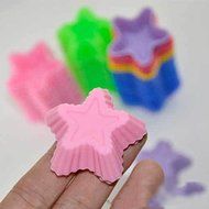 Buytra 10 Pack Reusable Silicone Cupcake Liners Muffin Cups Baking Cups BPA Free Food Grade,Heart Shape N4