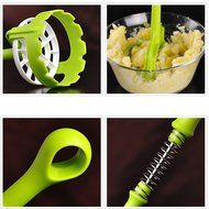 BakeWarePlus 5 Pcs/set Silicone Turner Spatula Basting Brush Whisk Kitchen Baking Utensils N10
