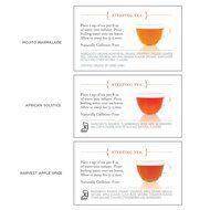 Tea Forte LOOSE LEAF TEA TRIO, 3 Small Tea Tins, Herbal Tea Sampler - Mojito Marmalade, African Solstice, Harvest... N3