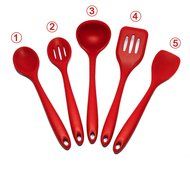 Heat Resistant Kitchen Utensils Set Silicone Spatula Mixing Spoon Turner Ladle Non-Stick Cooking Tools Set. N3