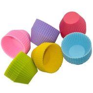 Buytra 10 Pack Reusable Silicone Cupcake Liners Muffin Cups Baking Cups BPA Free Food Grade,Heart Shape N7