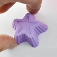 Buytra 10 Pack Reusable Silicone Cupcake Liners Muffin Cups Baking Cups BPA Free Food Grade,Heart Shape N8