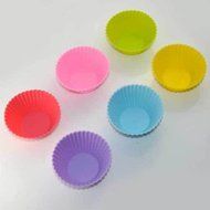 Buytra 10 Pack Reusable Silicone Cupcake Liners Muffin Cups Baking Cups BPA Free Food Grade,Heart Shape N10