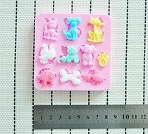 MathildaBaking Collection - Lullaby Puppy Theme Silicone Fondant Lace Molds Serie - Fondant and Gum Paste Silicone...