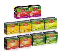 Chai Tea Latte - Cardamom Spiced Tea 40 Latte Tea Pouches By QuikTea N9