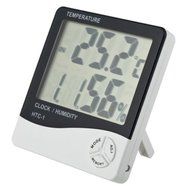 TRADERPLUS LCD Display Temperature and Humidity Hygrometer Meter with Alarm Clock Hygrometer N5