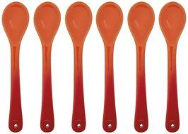 Le Creuset Stoneware Set of 6 Teaspoons, Flame