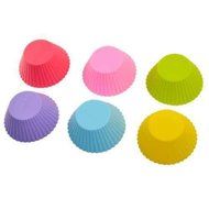 Buytra 10 Pack Reusable Silicone Cupcake Liners Muffin Cups Baking Cups BPA Free Food Grade,Heart Shape N13