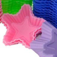 Buytra 10 Pack Reusable Silicone Cupcake Liners Muffin Cups Baking Cups BPA Free Food Grade,Heart Shape N15