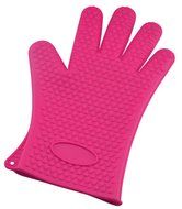 Beauty Clubs 1PC Microwave Baking Tool Heat Resistant Silicone Glove (Rose Red)