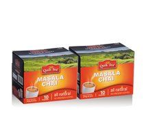 Chai Tea Latte - Cardamom Spiced Tea 40 Latte Tea Pouches By QuikTea N21