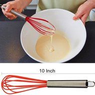 BakeWarePlus 5 Pcs/set Silicone Turner Spatula Basting Brush Whisk Kitchen Baking Utensils N29