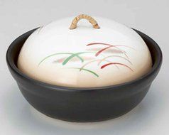 Kamogawa for 1-2 persons 6.1inch Donabe Japanese Hot pot Black Ceramic Made in Japan