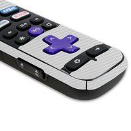 Skinomi TechSkin - Roku 4 Silver Carbon Fiber Full Body Skin / Front &amp; Back Wrap Clear Film / Ultra HD and Anti-Bubble... N4