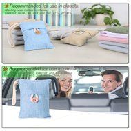 PurryRing Natural Air Purifying Bamboo Charcoal Deodorizer Bag - Most Effective Odor Remove - Portable Air Freshener... N2