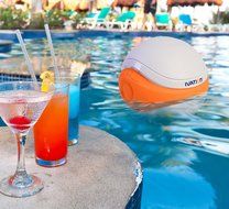 Ivation Waterproof Bluetooth Floating Speaker, White