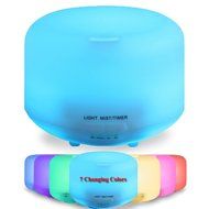 Aromatherapy Essential Oil Diffuser,Werleo 250ml Cool Mist Whisper Quiet Ultrasonic Aroma Air Humidifier 7 Color...